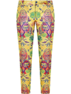 DOLCE & GABBANA PATTERNED JACQUARD TAILORED TROUSERS