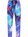 DOLCE & GABBANA LUMINAIRE-PRINT SILK PAJAMA TROUSERS