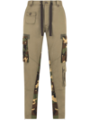 DOLCE & GABBANA CAMOUFLAGE PANELLED TROUSERS