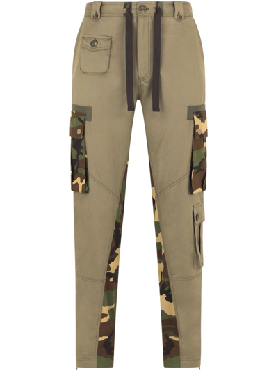 Dolce & Gabbana Camouflage Panelled Trousers In Combined_colour
