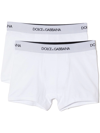 Dolce & Gabbana Two-pack Logo-waistband Boxers In White