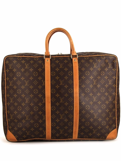 Pre-owned Louis Vuitton 1995  Sirius 55 Holdall Bag In Brown