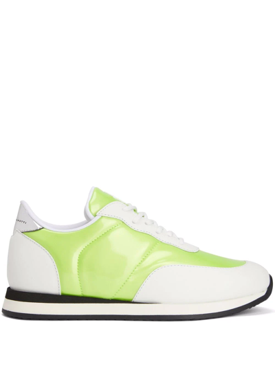 Giuseppe Zanotti Jimi Two-tone Running Trainers In Yellow