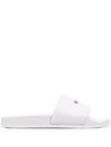 Msgm Rubber Slides In White