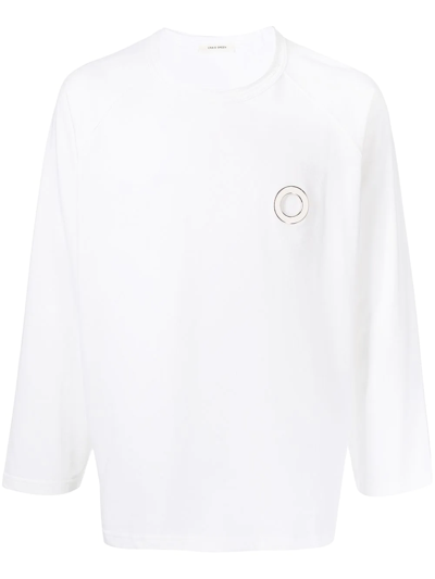 Craig Green White Eyelet Long Sleeve T-shirt In Off White