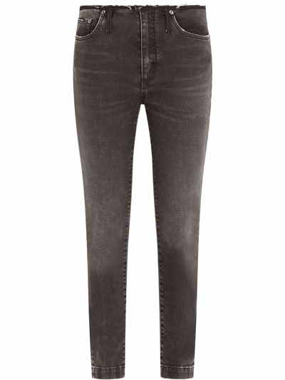 DOLCE & GABBANA RAW-CUT SKINNY JEANS