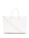 Medea Square Tote Bag In Star White