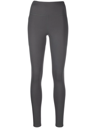 Girlfriend Collective Inset-pocket High-rise Leggings In Moon
