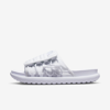 Nike Asuna 2 Sliders In Triple White In White,white,wolf Grey