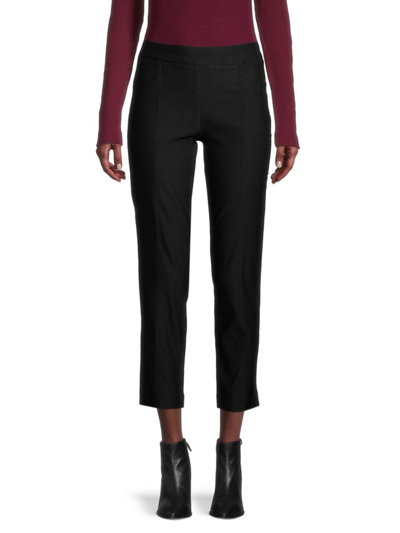 Nanette Lepore Women's Front-seam Ankle Pants In Very Black