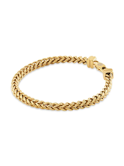 Esquire Men's Jewelry Men's Goldtone Ion-plated Stainless Steel Link Bracelet