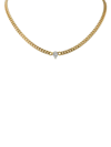 CZ BY KENNETH JAY LANE WOMEN'S LOOK OF REAL 14K GOLDPLATED & CUBIC ZIRCONIA LINK CHAIN