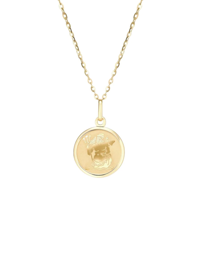 Saks Fifth Avenue Women's 14k Yellow Gold Aquarius Pendant Necklace