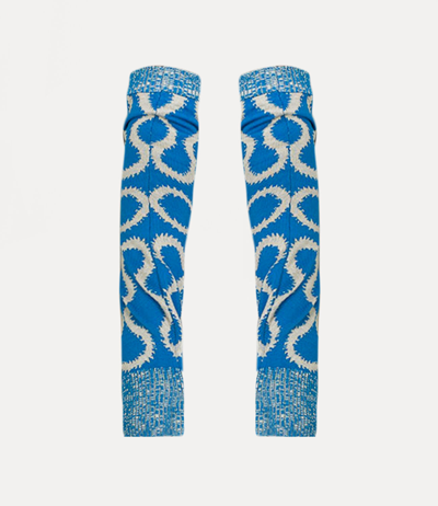 Vivienne Westwood Squiggle Arm Warmers In Blue | ModeSens