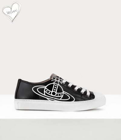 Vivienne Westwood 20mm Plimsoll Cotton Low-top Sneakers In Black