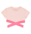 FENDI FRENCH TERRY CROPPED T-SHIRT