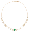 NADINE AYSOY CATENA 18KT GOLD NECKLACE WITH EMERALD