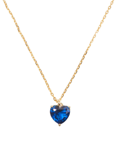 Kate Spade Birthstone Goldtone & Cubic Zirconia Pendant Necklace In Sapphire