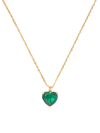 Kate Spade Birthstone Goldtone & Cubic Zirconia Pendant Necklace In Emerald