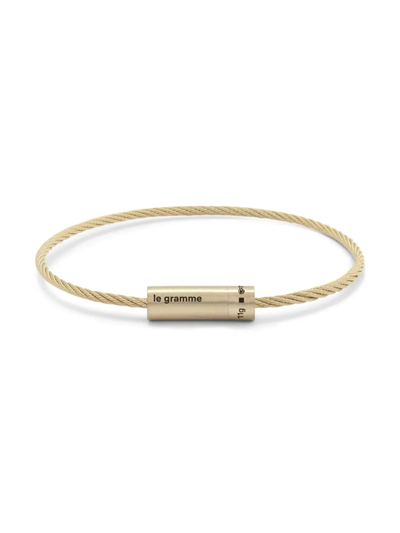 Le Gramme 11g Polished Yellow Gold Cable Bracelet