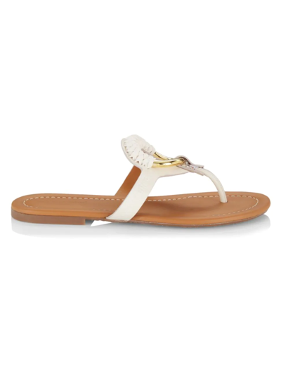 See By Chloé Women's Hana Leather Thong Sandals In Natural