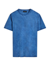 Bugatchi Cotton Short-sleeve T-shirt In Cobalt