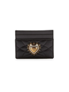 DOLCE & GABBANA DEVOTION QUILTED LEATHER CARD CASE