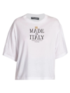 DOLCE & GABBANA WOMEN'S MADE IN ITALY OVERSIZED T-SHIRT