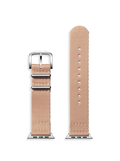 Shinola Men's 20mm Nylon Strap For Apple Watch In Blush