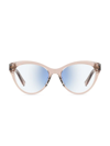 Kate Spade Xara Blue Light Blocking Plastic Cat-eye Glasses In Pink