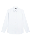 Theory Irving Linen Button Down Shirt In Olympic