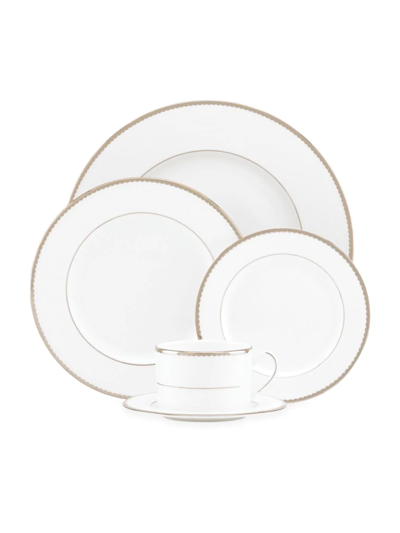 Kate Spade Sugar Pointe 5-piece Place Setting In White