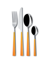 Mepra Primavera 24-piece Cutlery Set In Orange