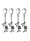 Michael Aram Black Orchid Dessert Spoons 4-piece Set