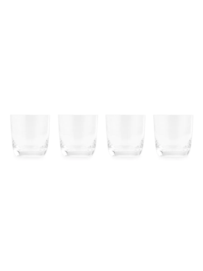 Nambe Taos Double Old Fashioned 4-piece Glass Set In Clear