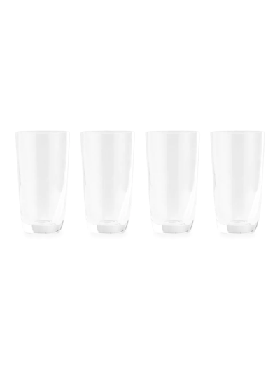 Nambe Taos Highball 4-piece Glass Set In Clear