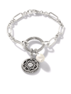 JOHN HARDY CLASSIC CHAIN RETICULATED AMULET CHARM BRACELET