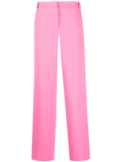 Giada Benincasa High-waisted Straight-leg Trousers In Pink