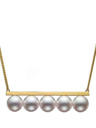 Tasaki 18kt Yellow Gold Collection Line Balance Luxe Pearl Necklace