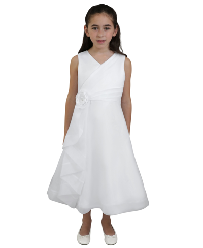 Us Angels Kids' Big Girls The Cara Communion Dress In White