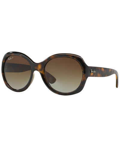 Ray Ban Women's Polarized Sunglasses, Rb4191 In Tortoise