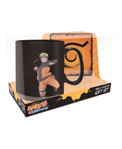 Abystyle Naruto Shippuden Clone Jutsu Magic Mug Coaster Gift Set, 2 Piece In Multicolor