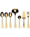 Mepra Dolce Vita Mirror Oro Serve Set, 7 Piece In Gold-tone