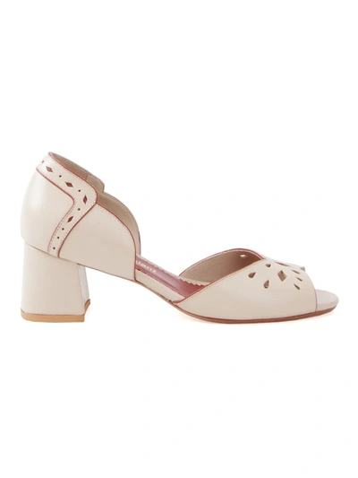 Sarah Chofakian Chunky Heel Pumps In Neutrals