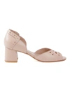 Sarah Chofakian Chunky Heel Sandals In Neutrals