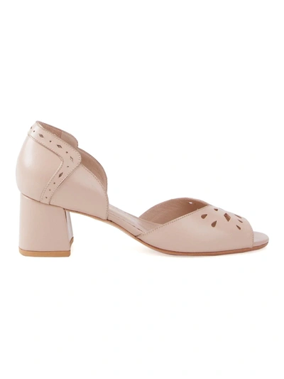 Sarah Chofakian Chunky Heel Sandals In Neutrals