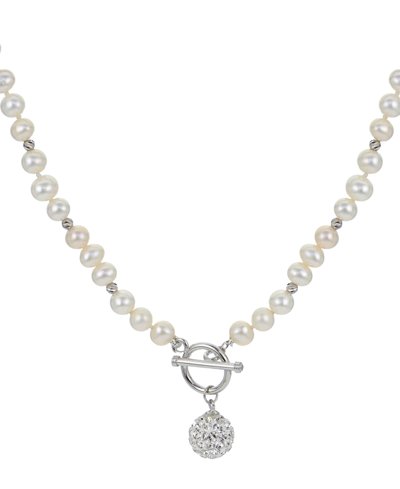 Macy's Cultured Freshwater Pearl (5 In Silver