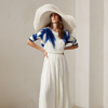 Polo Ralph Lauren Malone A-line Mid-length Skirt In Off White
