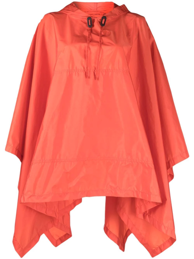 Mackintosh Alness Hooded Poncho In Orange
