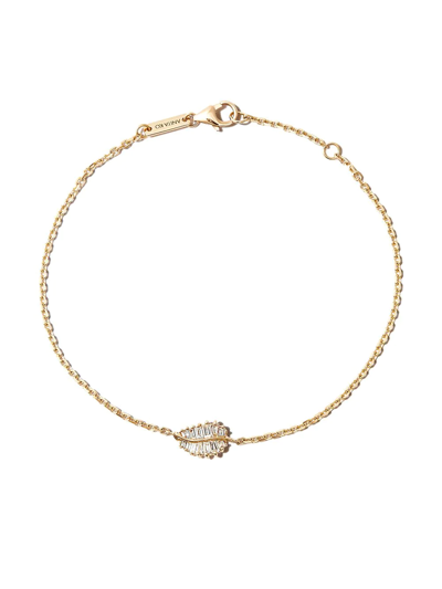 Anita Ko 18k Yellow Gold Small Palm Leaf Diamond Bracelet